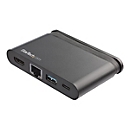 StarTech.com USB C Multiport Adapter mit HDMI - 4K - Mac / Windows - 1xA + 1xC - 100W PD 3.0 - GbE - Dockingstation - USB-C - GigE