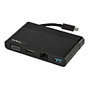 StarTech.com USB C Multiport Adapter mit HDMI und VGA - Mac / Windows / Chrome - 4K - 1x USB-A Port - GbE - Mobiler USB-C Adapter - Dockingstation - USB-C - VGA, HDMI - GigE