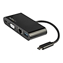 StarTech.com USB-C VGA Multiport Adapter - Power Delivery (60W) - USB 3.0 - Gigabit Ethernet - USB C Adapter für Mac, Windows, Chrome OS - Dockingstation - USB-C - VGA - GigE
