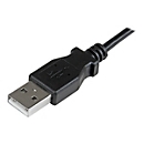 StarTech.com USBAUB2MRA - 2 m - USB A - Micro-USB B - USB 2.0 - Mâle/Mâle - Noir