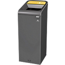 Station de tri Rubbermaid Configure, pour le plastique, avec fixation magnétique, L 495 x P 367 x H 975 mm, 57 l, jaune