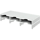 Station de tri styrodoc Standard styro®, format C4, polystyrène, unité d'extension, gris/gris