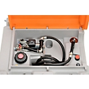 Station-service mobile CEMO Pompe électrique de base Bipump 12 V, réservoir diesel 980 l, L 1270 x P 1070 x H 1120 mm