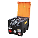 Station-service mobile CEMO KS-Mobil EASY, avec pompe à main et couvercle à charnière, réservoir d'essence de 190 l, polyéthylène, ATEX, L 800 x P 600 x H 610 mm