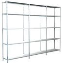 Steckregal, H 2000 x B 2600 x T 350 mm, weiß