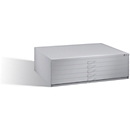 Steel plan cabinet, for formats up to DIN A0, 5 drawers