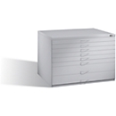 Steel plan cabinet, for formats up to DIN A1, 8 drawers