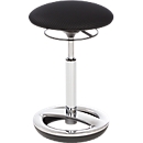 Stehhilfe Sitness HIGH BOB, für ergonomisches Sitzen, höhenverstellbar, Schwingeffekt, H 490-700 mm, schwarz, Gestell verchromt