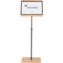 Stehpult Rocada Natural, für Format A3 hoch/quer, mit magnetischem Dokumentenhalter, B 400 x T 300 x H 1000-1320 mm