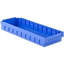 Stellingbak RK 500N, polystyreen, L 490 x B 162 x H 63 mm, 10 vakken, voor kastdiepte 500 mm, blauw