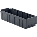 Stellingbak RK 521, polypropeen, L 508 x B 162 x H 115 mm, 10 vakken, voor kastdiepte 500 mm,ijzer grijs, gerecycleerd kunststof, set van 20 stuks 