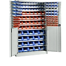 Storage cabinet Schäfer Shop Select, with equipment, W 1200 x D 500 x H 1935 mm, steel, light gray