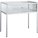 STV-35 floor-standing display case, W 1000 x D 600 x H 900 mm, aluminium profile