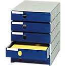 styro® ladebox Stryroval, 5 gesloten laden, C4, polystyreen, blauw