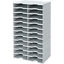 styro® Sortierstation styrodoc Standard SET, DIN C4, 12 Etagen/2-reihig/24 Fächer, grau/grau