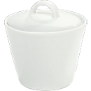 Sucrier Solea, avec couvercle, uni, blanc, porcelaine