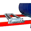 Support à rouleaux enfichables pour les supports de fûts Bauer série 3000, en acier, pour fûts de 1 x 200 l