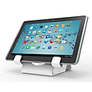 Support à tablette universel Compulocks, montage horizontal, avec câble de sécurité, aluminium, blanc