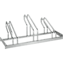 Support à vélos WSM, 1 côté, p. pneus jusqu'à 55 mm de large, l. 1050 x P 1850 x H 415 mm, acier galvanisé, 3 places de stationnement, monté