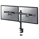 Support d'écran double FPMA-DCB100DBLACK NewStar, jusqu'à 27", inclinable/rotatif/pivotant, hauteur ajustable