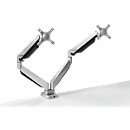 Support d'écran double Smart Office 12 Bakker Elkhuizen, jusqu'à 27", support de table, hauteur ajustable,