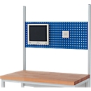 Support écran plat Rau pour systèmes de postes de travail réglables en hauteur série E, VESA MIS-D 75/100, L 115 x P 25 x H 115 mm, jusqu'à 15 kg