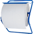 Support mural pour rouleaux de tissu de nettoyage, pour rouleau de largeur 400 mm, L 490 x P 300 x H 410 mm, métal peint par poudrage