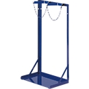 Support pour bouteilles de gaz Rollcart Systèmes de transport, pour 2 bouteilles de volume 40-50 l &amp; Ø 210-250 mm, jusqu'à 200 kg, sécurité par chaîne, acier, bleu