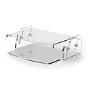Support pour moniteur Fellowes Clarity™, jusqu'à 10 kg, réglable en hauteur, L 320 x 256 mm, acrylique