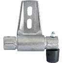 Support pour système de rail à tube rond STABILO® Professional, avec butée droite