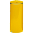 Support sac-poubelle en métal, 120 litres, jaune RAL 1023