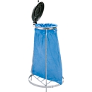 Support solide pour sacs poubelle MSTS120 - acier galvanisé - pour sacs poubelle de 120 litres - fixe - sans roulettes