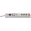 Surge protector 4-fold, l'grey