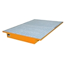 Suspension trays for pallet rack type EHW 1800, orange RAL2000