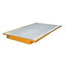 Suspension trays for pallet rack type EHW 2200, orange RAL2000