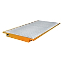 Suspension trays for pallet rack type EHW 2700, orange RAL2000