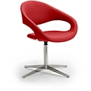 Swivel Armchair SAMBA, withstands up to 200 kg maximum weight, Armchair, red