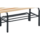 Sypro Schuhrost für Umkleidebank, Feuchtraum, Stahl, anthrazit RAL 7016, 1015 mm breit

