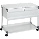 System File Trolley 100 Multi Top Hanging File Trolley, grey