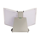Système de panneaux d'affichage antibactérien Tarifold Sterifold, support de table avec 10 panneaux au format A4, extensible, blanc