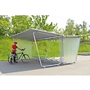 Abri extérieur modèle Siegen, unité d'extension, utilisable des deux côtés, l. 4300 mm