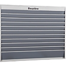 T-card planner for construction plans, 10 rails,