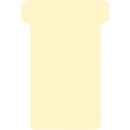 T-slot cards, format 2, W 48 x H 85 mm, for panel elements 63/48 mm, can be labelled, FSC®-certified paper, cream white, 100 pieces