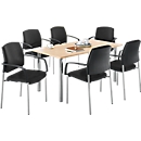 Table + 6 chaises SSI-PROLINE, érable