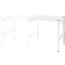 Table créative ORDO Professional, table d'extension, multifonctionnelle, surface d'écriture amovible, mobile, L 760 x P 635 x H 825 mm, acier, blanc trafic RAL 9016