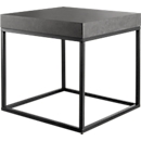 Table d'appoint en béton, 550 x 550 x 530 mm, noir