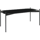 Table d'appoint Paperflow Meet, rectangle, MDF plaqué, cadre en acier, L 1000 x P 500 x H 400 mm, noir/noir