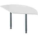 Table d'extension, 135°, L 800 x P 800 mm, gris clair/anthracite