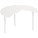 Table d'extension, Ø 1400 mm, blanc/blanc