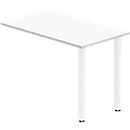 Table d'extension NEVADA, l. 1000 x P 600 x H 720 mm, blanc